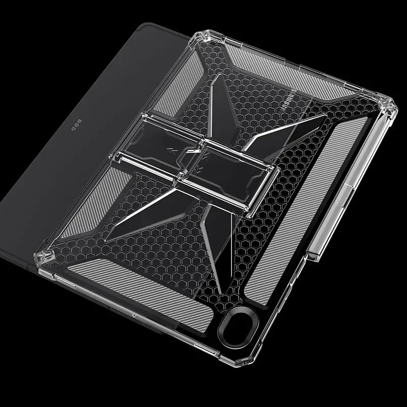 For Samsung Galaxy Tab S11 Ultra 14.6 inch 2025 Protective Case SM-X930 SM-X936 Stand Airbag soft Silicone Clear TPU Cover Funda