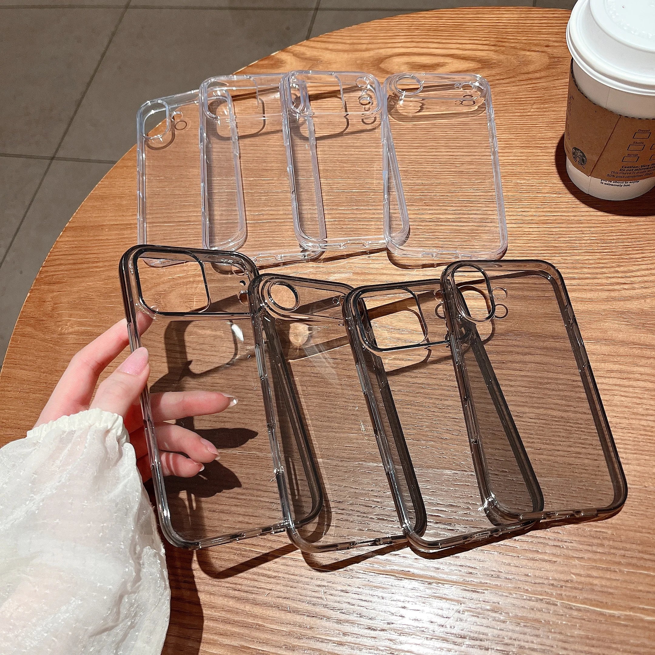 Upgrade Thickened Clear Phone Case For iPhone 17 Air 16 15 14 13 12 Pro Max Shockproof Highly Transparent Soft TPU Back Cover
