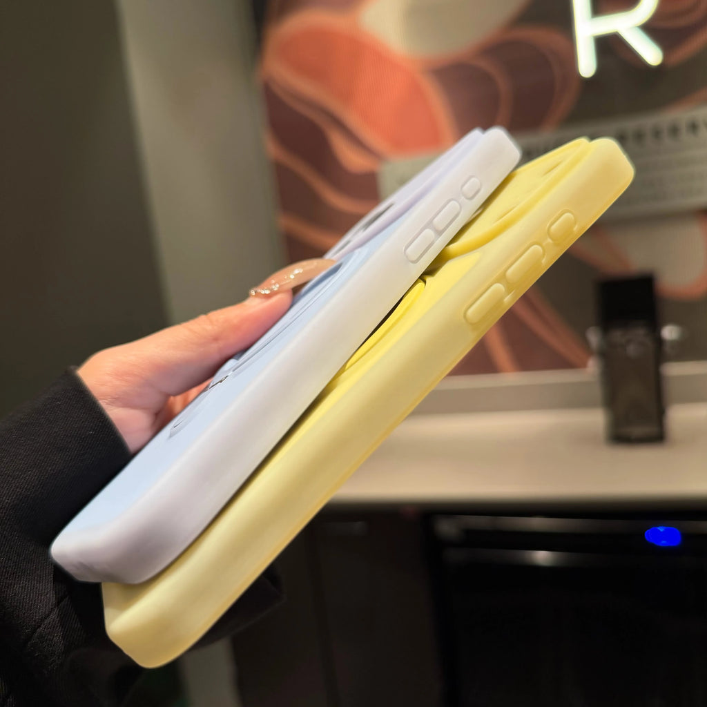 Fashion Candy Jelly Bracket For Magsafe Ring Stand Case For IPhone 17 16 15 14 13 Pro Max Frosted Bright Color Silicone Cover