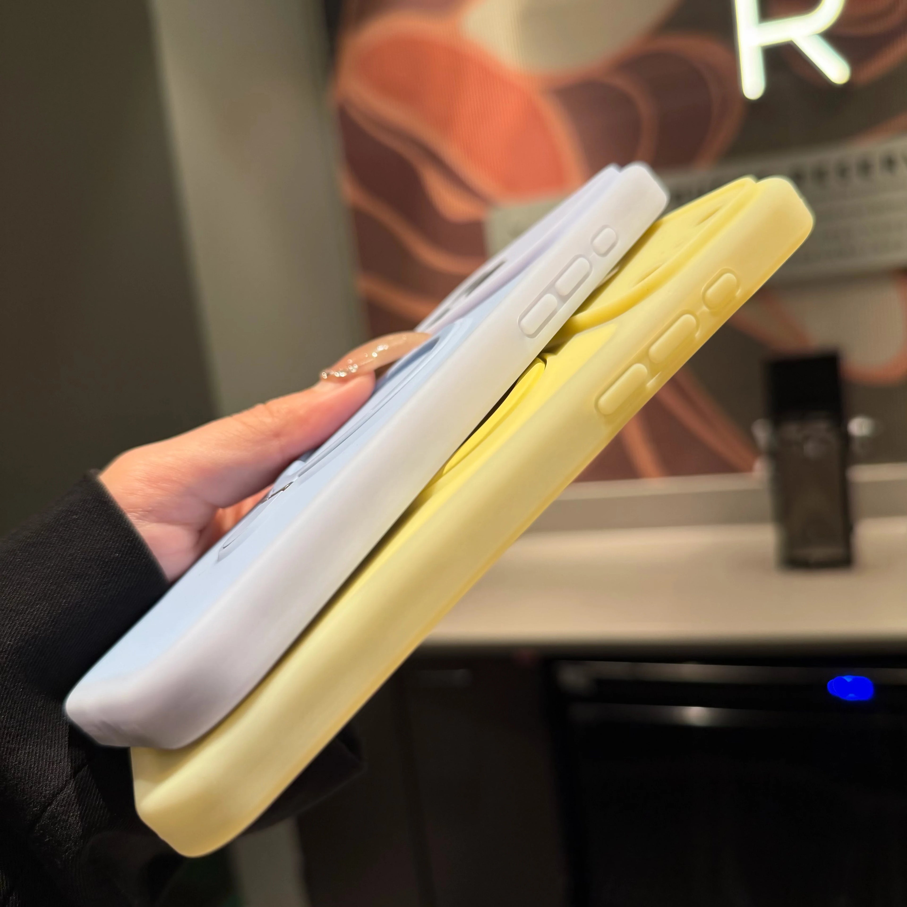 Fashion Candy Jelly Bracket For Magsafe Ring Stand Case For IPhone 17 16 15 14 13 Pro Max Frosted Bright Color Silicone Cover