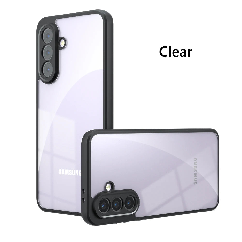Airbag Super Protection Soft TPU+PC Clear Matte Back Cover For Samsung Galaxy A56 A36 A16 A26 5G Phone Case