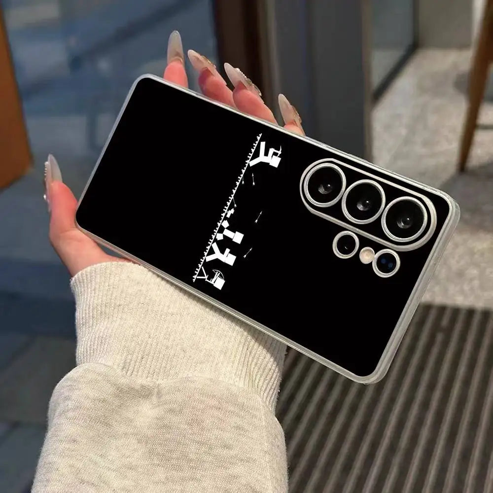 Game M-Minecrafts Phone Case Transparent Silicone Soft For Samsung S25,S24,S21,S22,S23,S30,Ultra,S20,Plus,Fe