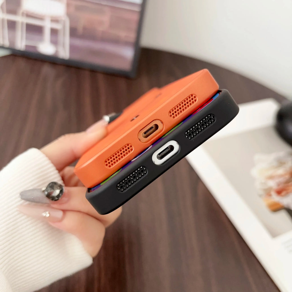 Luxury Matte for Magsafe Magnetic Artificial Leather Phone Cases for IPhone 17 13 Pro Max 16 15 14  Shockproof Cover