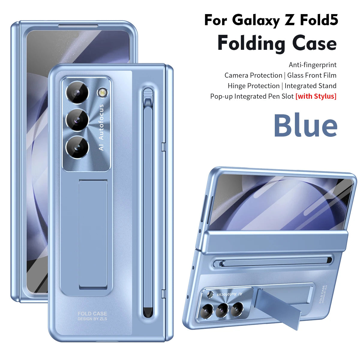 For Samsung Galaxy Z Fold 4 5 6 7 Case With S Pen Stand & Hinge Cover Screen Protector All-inclusive Anti-drop For Z Fold 7 6 5