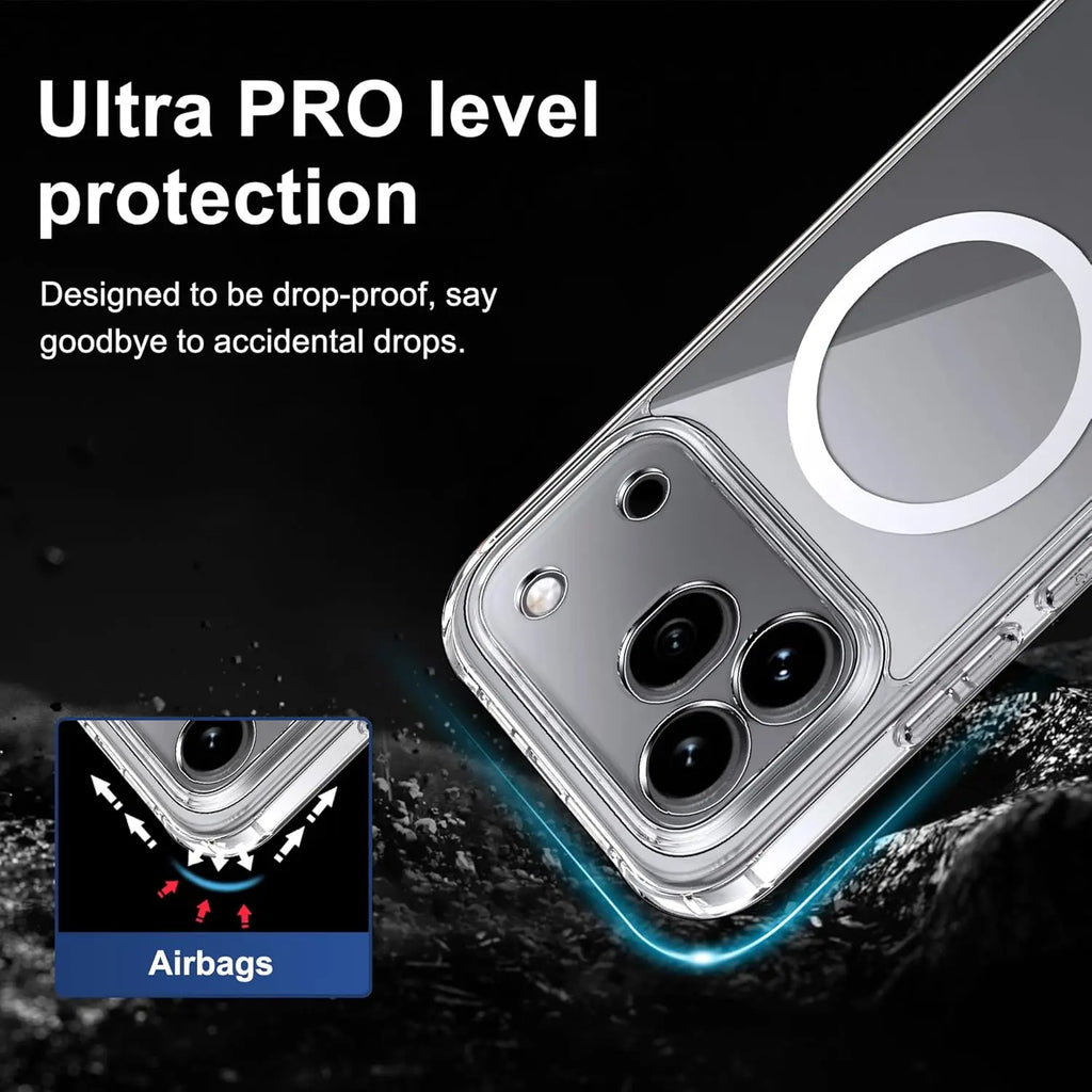Shockproof Wireless Charging Magnetic Case For Honor 600 Pro Honor600 Honor600Pro 5G Clear Back Cover Phone Case