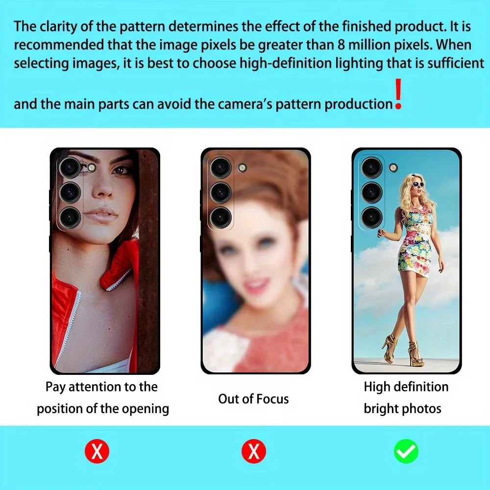 Customized DIY Photo Phone Case For Samsung Galaxy S25 Edge S26 S23 S21 S20 Ultra S10 Plus Lite S24 FE S22 S10e Personal Cover