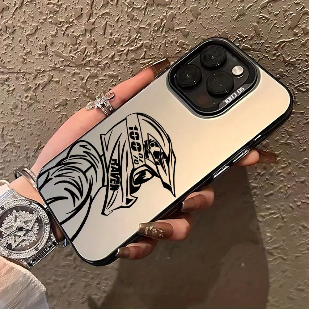 Motorcycle Rider Creative Phone Case for iPhone 17 16 15 14 13 12 11 Pro/ Max/Plus Anti-fall and Shock Protection Rear Cover