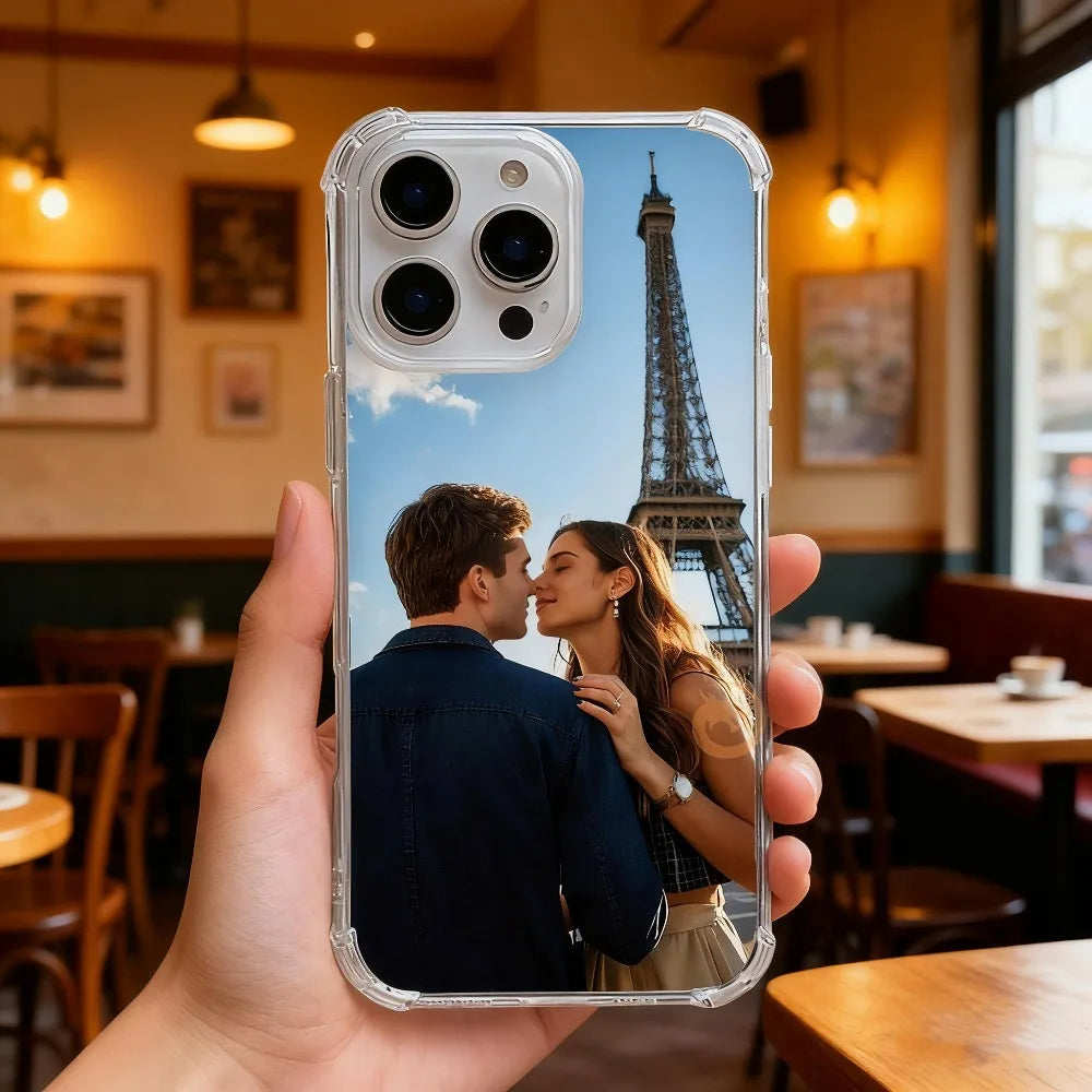DIY Shockproof Soft Case Customised Parenting photo For iPhone 17 16 15 14 13 12 11 Pro Xs Max 16e XR Plus TPU back cover