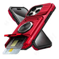 Case For iPhone 17Air 16E 11 12 13 14 15 16 17 Pro Max Magnetic Rotated Ring Kickstand Heavy Duty Drop Protection Wallet Cover