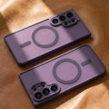 Luxur Matte Translucent Shockproof Magnetic Case for Samsung Galaxy S26 S25 S23 Ultra S24 FE A17 A36 A16 for Magsafe Back Cover