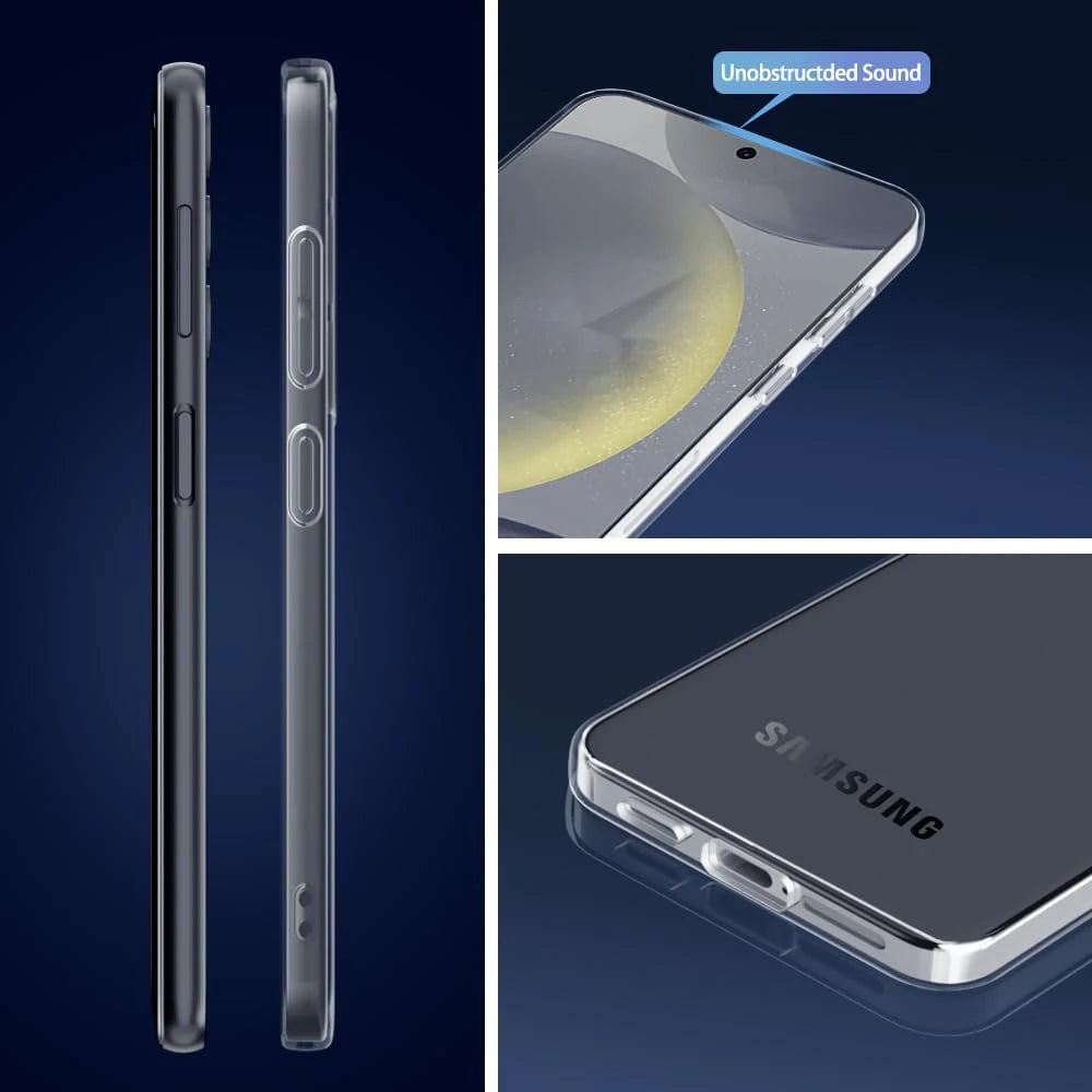 Ultra Thin Silicone Soft Case For Samsung Galaxy S24 S23 FE S22 Ultra Clear Back Cover Case For Samsung S24+ S 23 22 24 Plus TPU