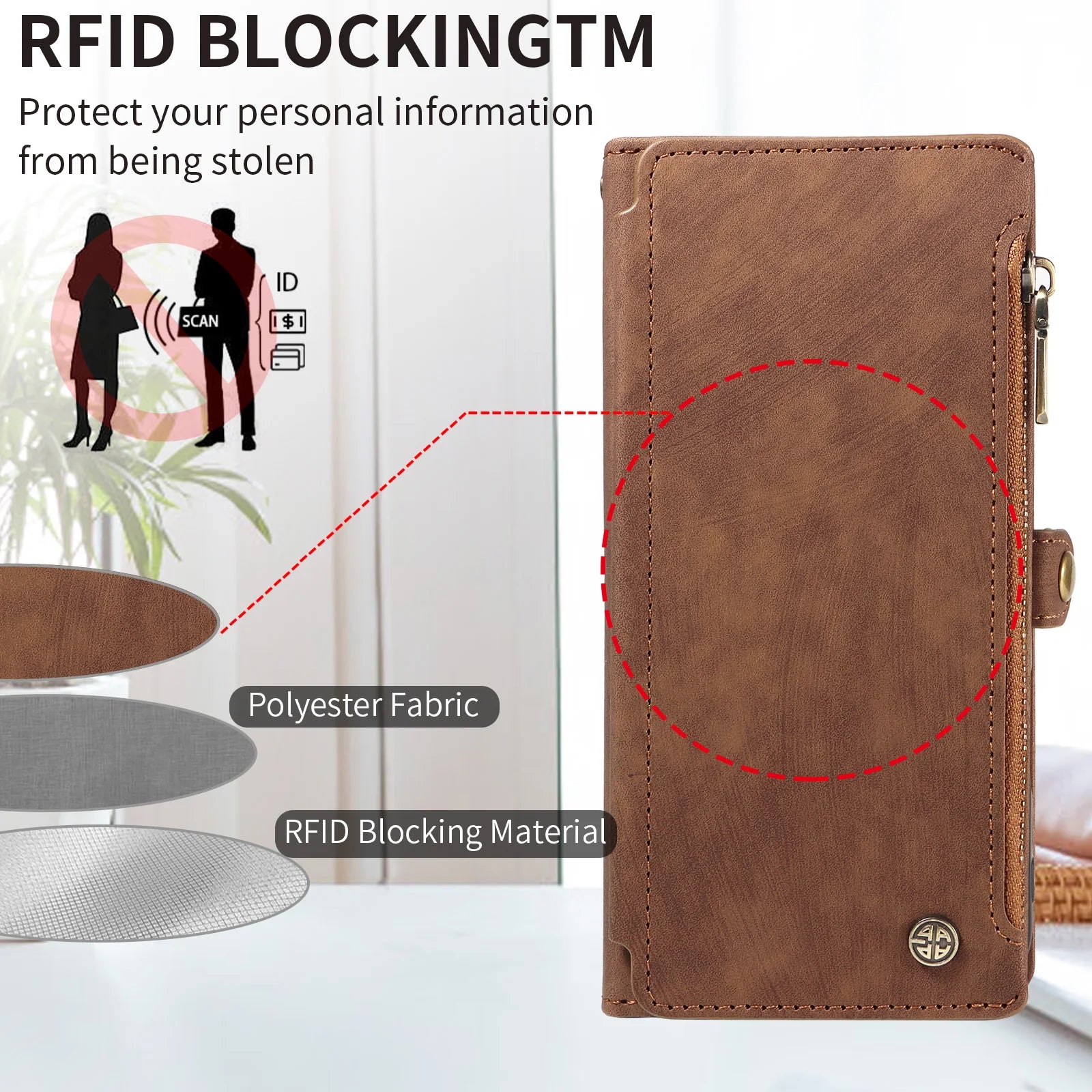 PU Leather Phone Case for Samsung GalaxyA56 A36 A35 A26 A17 A16 A13 A12 with Card Slots Magnetic Flip RFID Blocking Wallet Cover