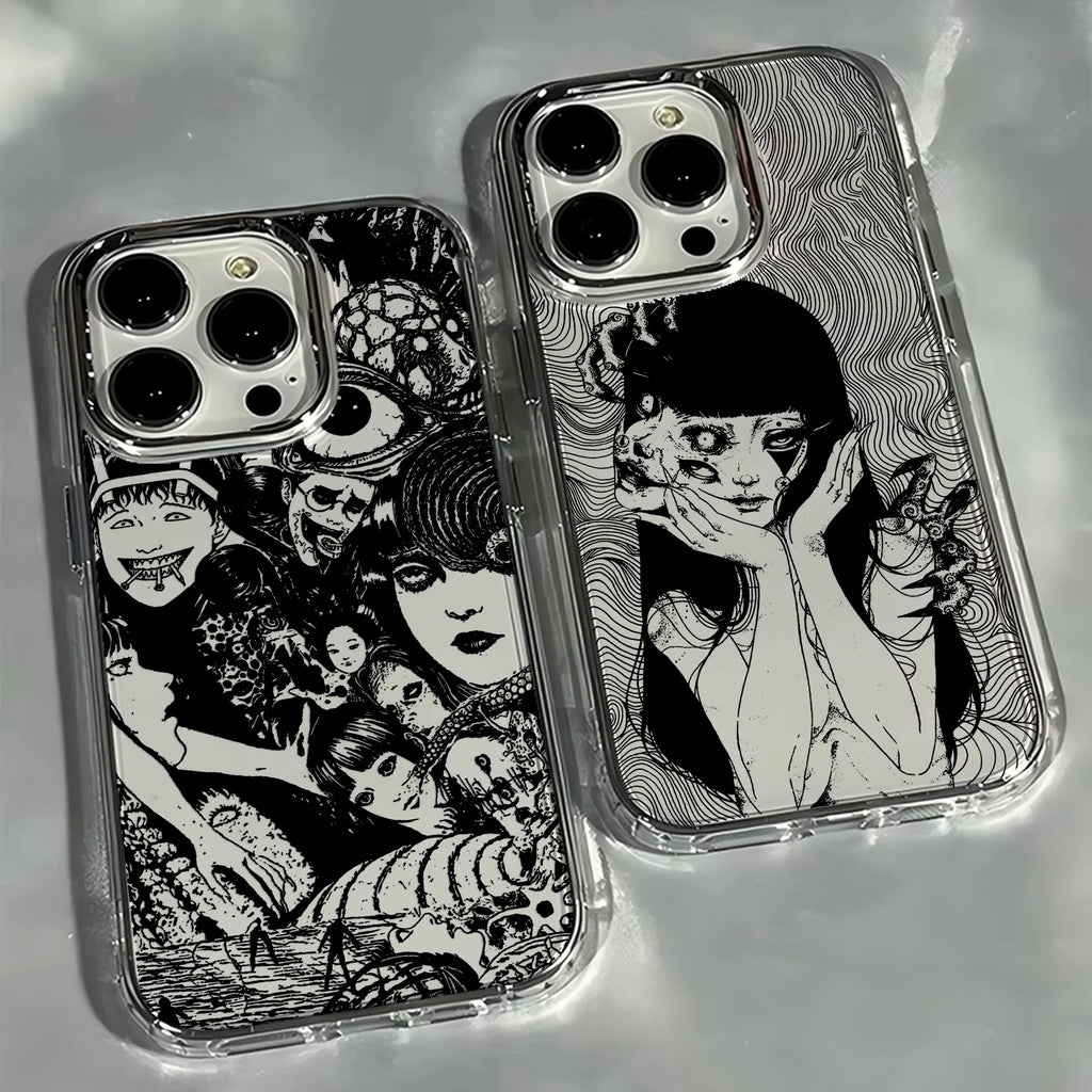 New comics Junji Ito horror Hot Anime Phone Case For iPhone 17 Air 16 e 15 14 13 12 11 Pro Max Plus SE 2020 2022 Soft Cover