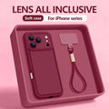 Wrist Strap Lanyard TPU Phone Case For iPhone 17 Pro Max 17e 16e 16 14 15 Pro 12 13 Pro Max 11 Shockproof Soft Silicone Cover