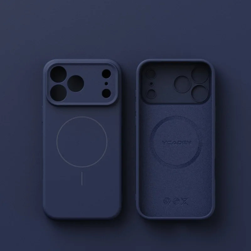 Liquid Silicone Case For Magsafe Mag Safe iPhone 17 Air 16E 16 E 15 Pro Max 14 13 12 17Air 17Pro Matte Phone Cover Accessories
