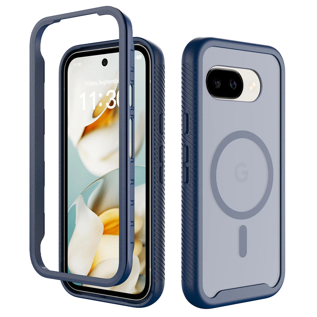 Luxury Hybrid Armor Translucent Frosted Magnet Case For Google Pixel 10 9 Pro XL ProXL 10A 9A Hard 2in1 Bumper For Magsafe Cover