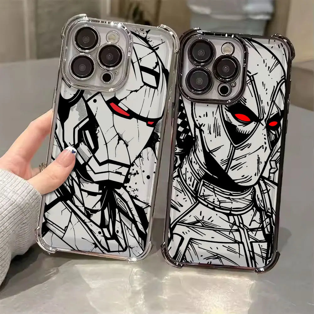Marvel Art Ironman Phone Case For Xiaomi Poco X8 Pro Max Cases X5 X6 X7 F4 F5 F7 Pro F8 Ultra M7 X8Pro Silicone Protective Cover