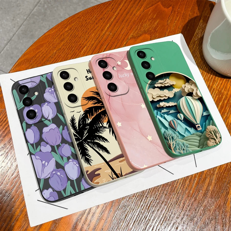Cases For Samsung S25 Ultra S25Plus Cute Rabbit Cartoon Pattern Liquid Soft Silicone Premium Protection For Samsung S 25 Coques