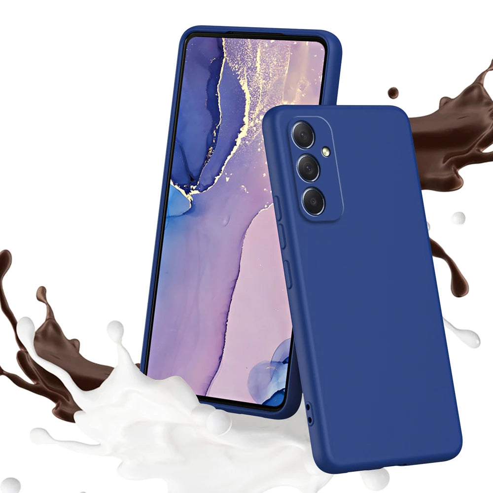 Luxury Liquid Silicone Phonr Case For Samsung Galaxy A16 A26 A36 A56 A06 A05 A05S A15 A25 A35 A55 5G Cover Cases