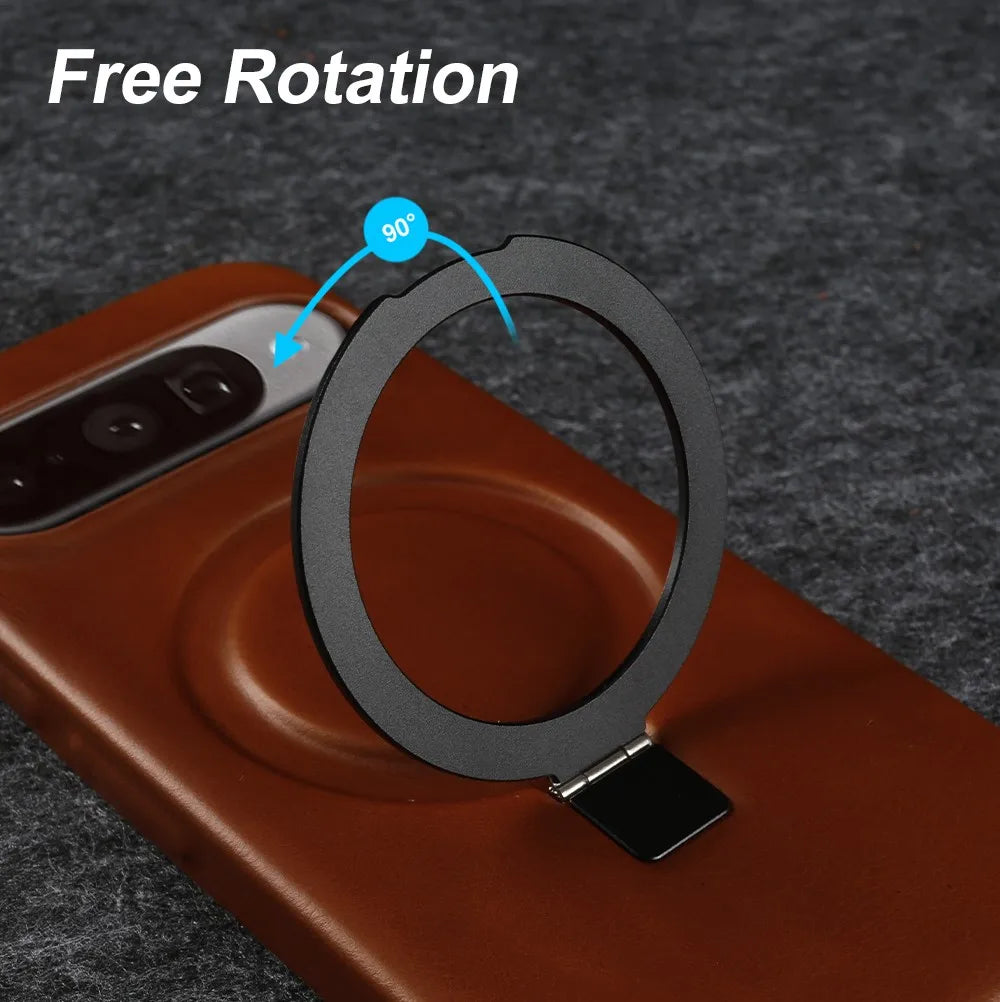 Luxury Magnetic Bracket Holder Genuine Leather Case For Google Pixel 10 Pro XL pixel10  8A 9pro 7A 6A 5A Full Wrapped Back Cover