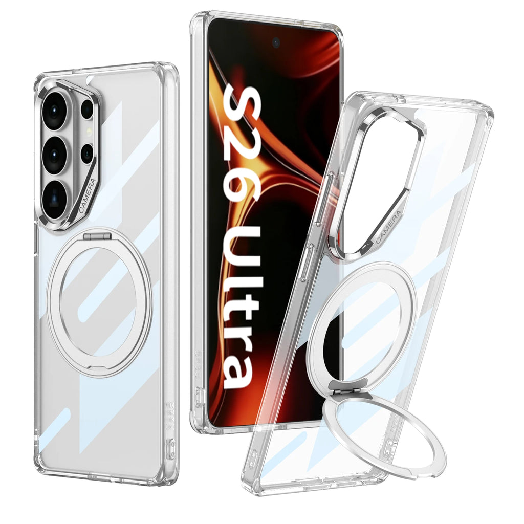 Airbag Corner Clear Hard Case for Samsung Galaxy S26 Ultra With Stylus Pen Soft Edge Plastic Cover For Galaxy S26 Ultra Case