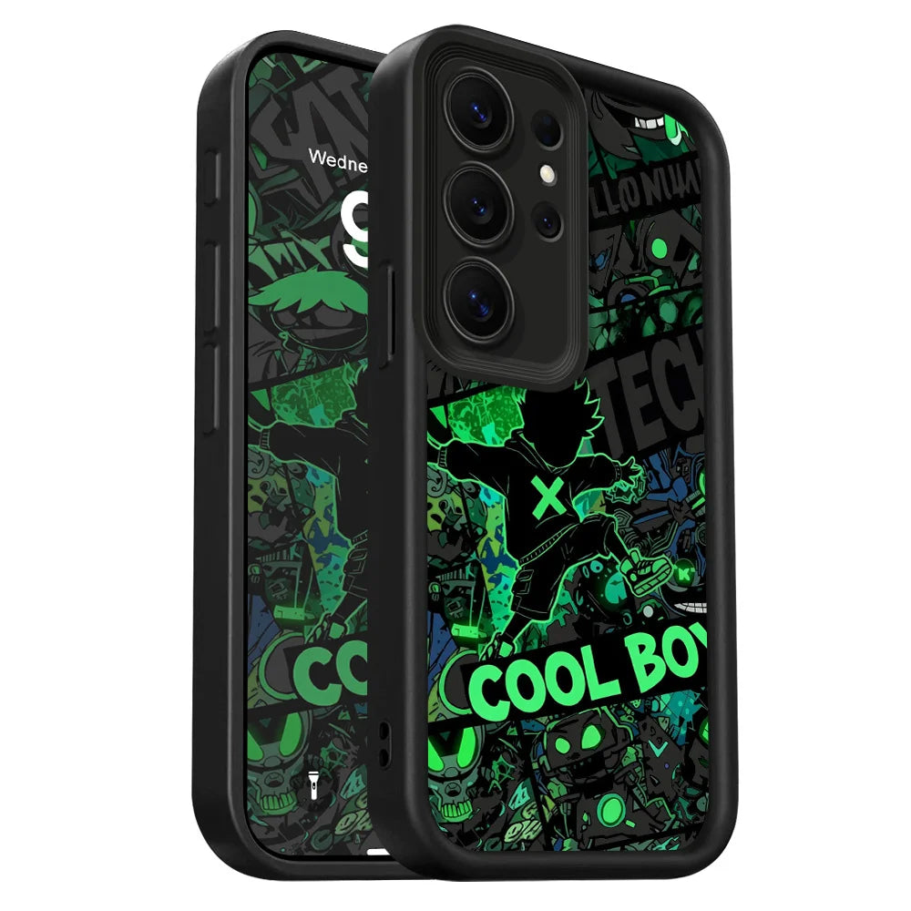 Gleaming Boy Phone Case For Samsung Galaxy S26 S25 S24 FE Plus Ultra 5G Staircase Soft Cover