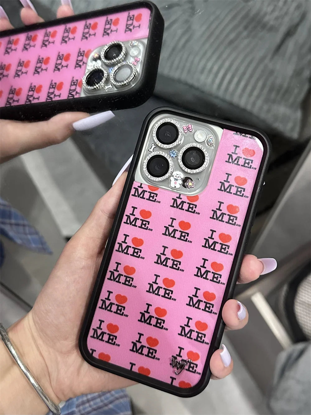 Wildflower Bluebelle Dreams Cherry Phone Case For iPhone 17 16Pro Max 15plus 14 12 13 Lila Moss Dreamy Hearts WF 3D Poker Cover