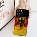 Germany Flag Banner Phone Case For iPhone 14 Pro Max 16 15 11 12 13 Pro Max mini XR 15 16 Plus 16e Back Cover