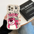 Lotso Strawberry Bear Candy Color Phone Case For iPhone 17 16 15 14 Plus 11 Pro Max 13 12 Mini 17Air 17E 16E Soft Silicone Cover
