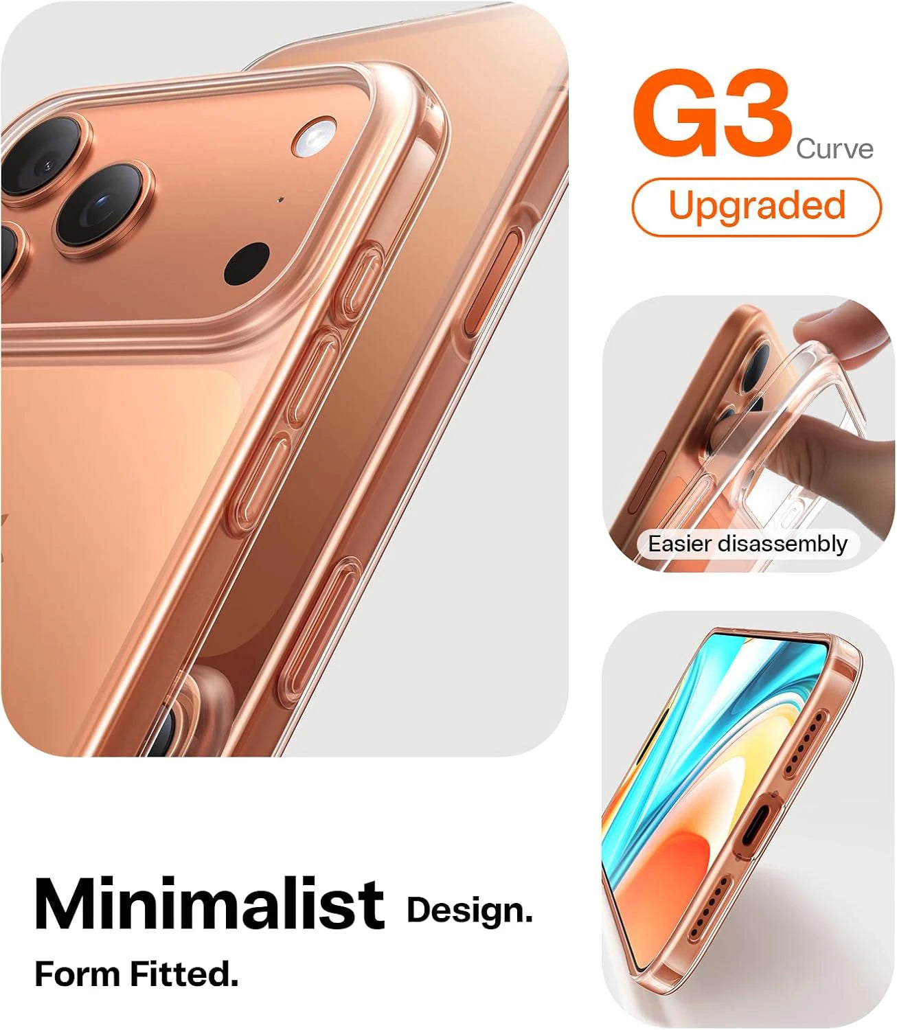 Transparent Ultra Thin fit iPhone 17 Pro Max Phone Case 17 Air  Lightweight Scratch Resistant Hard PC Protective Cover