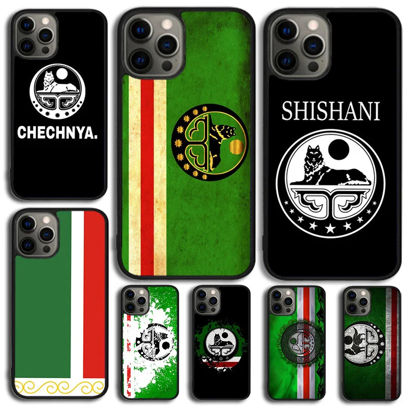 Chechen Flag Phone Case For iPhone 17 Air 14 15 16 13 12 Max Cover For Apple iPhone 17 Air 11 Pro Max Plus Coque