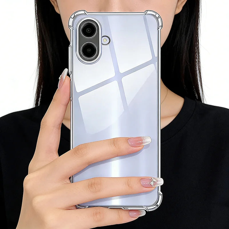 Shockproof Airbag Silicone Soft Case For Samsung Galaxy A57 A37 A17 A07 A56 A36 A26 A16 A06 5G 4G Crystal Clear Funda Coque Capa
