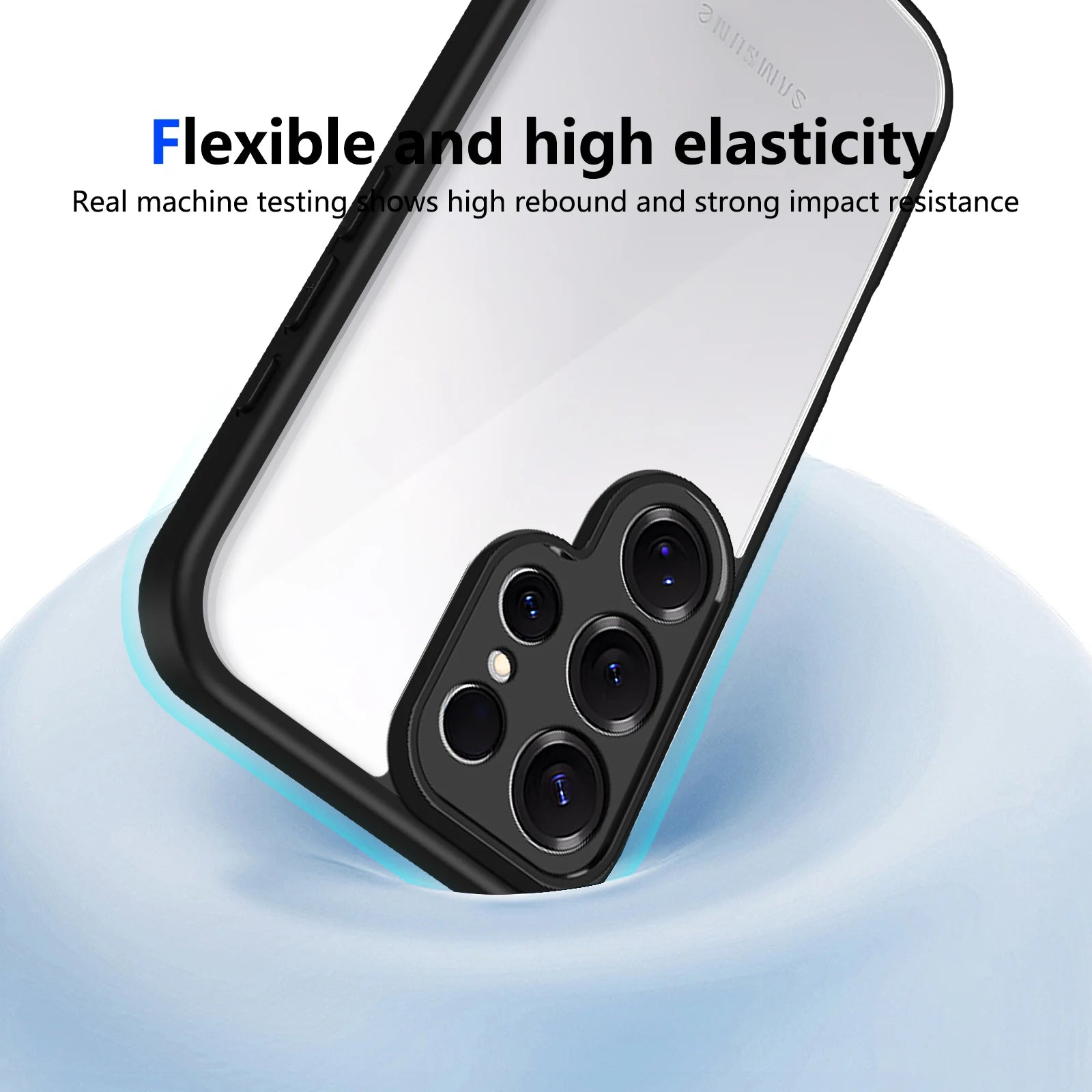 Phone Case For Samsung Galaxy S25 Ultra S24 Plus Airbag Shockproof Shell TPU+Transparent For Samsung S25Edge S24FE S23FE Case