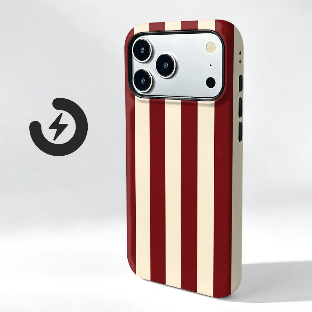 Wireless Magnetic Phone Case For Xiaomi 13T Pro 17 15 13 14 Pro Ultra Simple Stripe 2 in 1 Film Shockproof Cover Fundas Coque