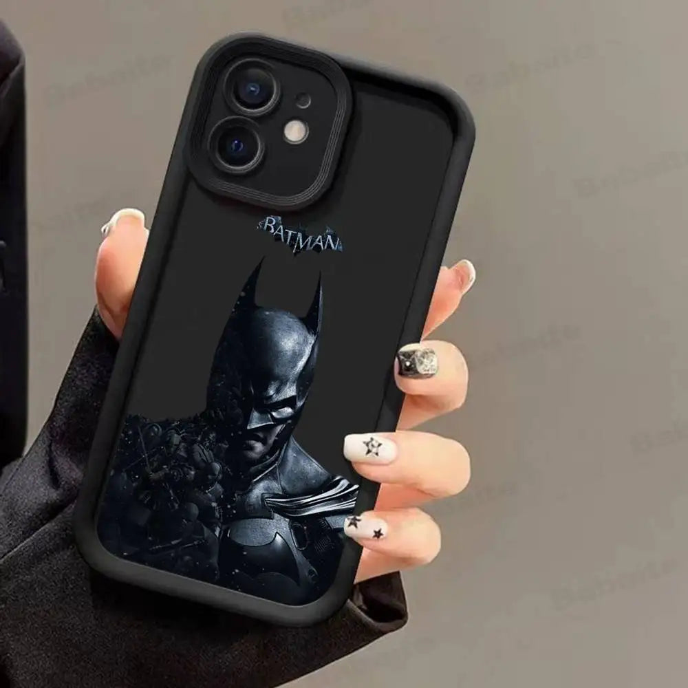 Cool B-Bat-mans For iPhone 17 Pro Max 16 15 14 13 12 11 Plus Black Soft Phone Cover