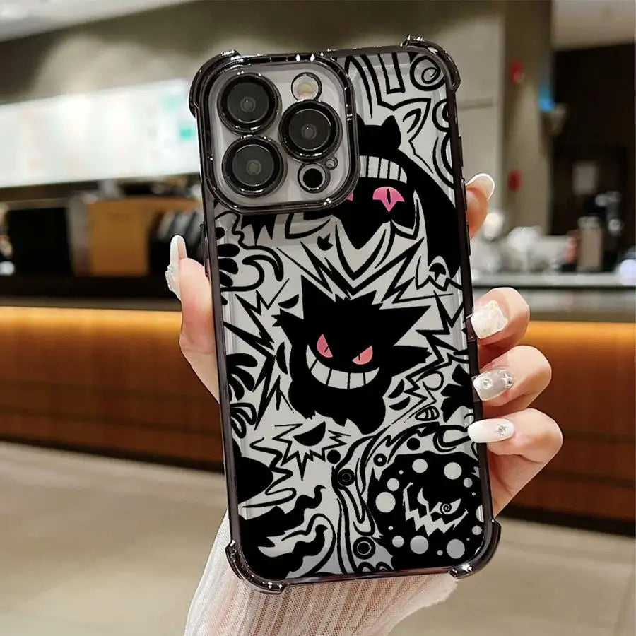 Case for Apple iPhone 17 Pro Max 14 12 16 Plus 15 11 Air XS XR 13 Soft Phone Cover Funny Pokemon Gengar