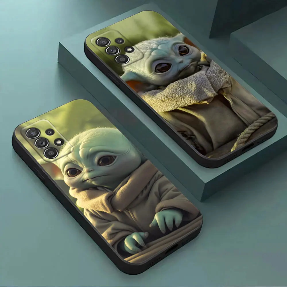 Yodas Groots Baby Phone Case For Samsung Galaxy A17 A57 A37 A07 A55 A54 A34 A35 A25 A15 A56 A36 A26 A16 A06 Silicone Cover Shell