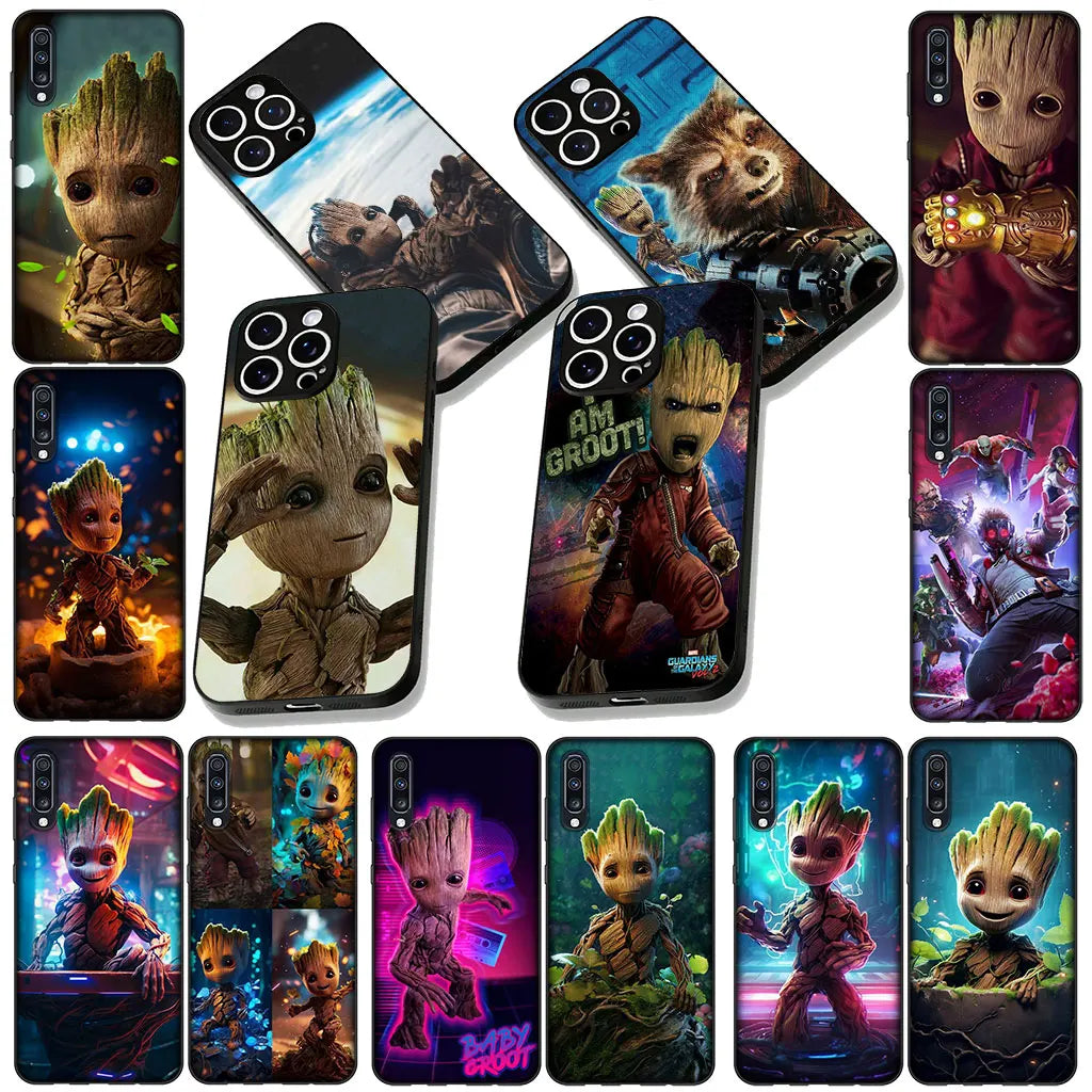 Phone Cover for Samsung Galaxy S25 S24 S23 FE Plus Ultra S7 Edge A16 A15 5G s25+ Case Guardians Galaxy Baby G-Groots Marvels