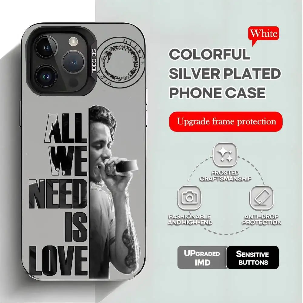 pay tribute C-Canserbero Singer Star Phone Case Phone Case for iPhone 11-16 Pro Max Colorful Anti Slip Anti Fingerprint Plating