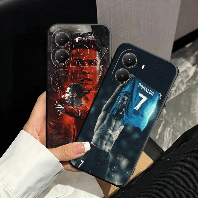 Football Star R-Ronaldo C-CR7 Soft Phone Case for Xiaomi Poco X5 X6 X7 X8 Pro Max X3 F7 F8 Ultra M8 M7 M6 M5 Redmi 15 15C 14C 13