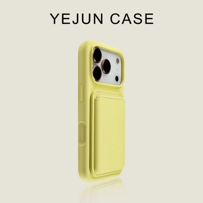 Luxury liquid shockproof card holder phone case for iPhone 17 16 15 13 14 Pro Max soft silicone card slot wallet protect cover