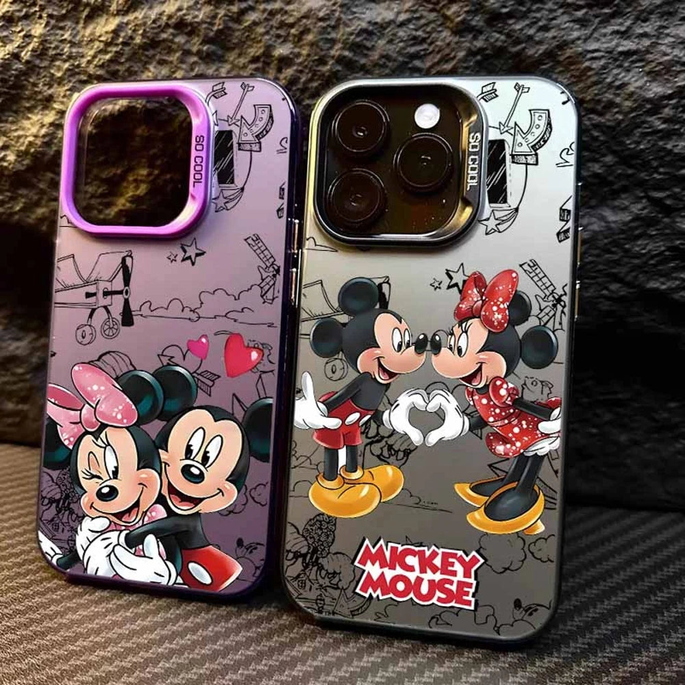 Disney Mickey Minnie Mouse Cover For Apple iPhone 17 Air 16E 16 15 14 13 12 mini Pro Max Plus Colorful Phone Case