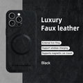 for MagSafe Luxury Leather Case for Apple iPhone 17 Pro Max 16 13 12 14 15 Plus MacSafe Magnetic Wireless Shockproof Cover
