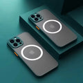 Matte Magnetic Case For iPhone 15 16 17 Pro Max 11 12 13 14 Pro 13mini 16e 14Plus 15Plus 16Plus Air Translucent Cover