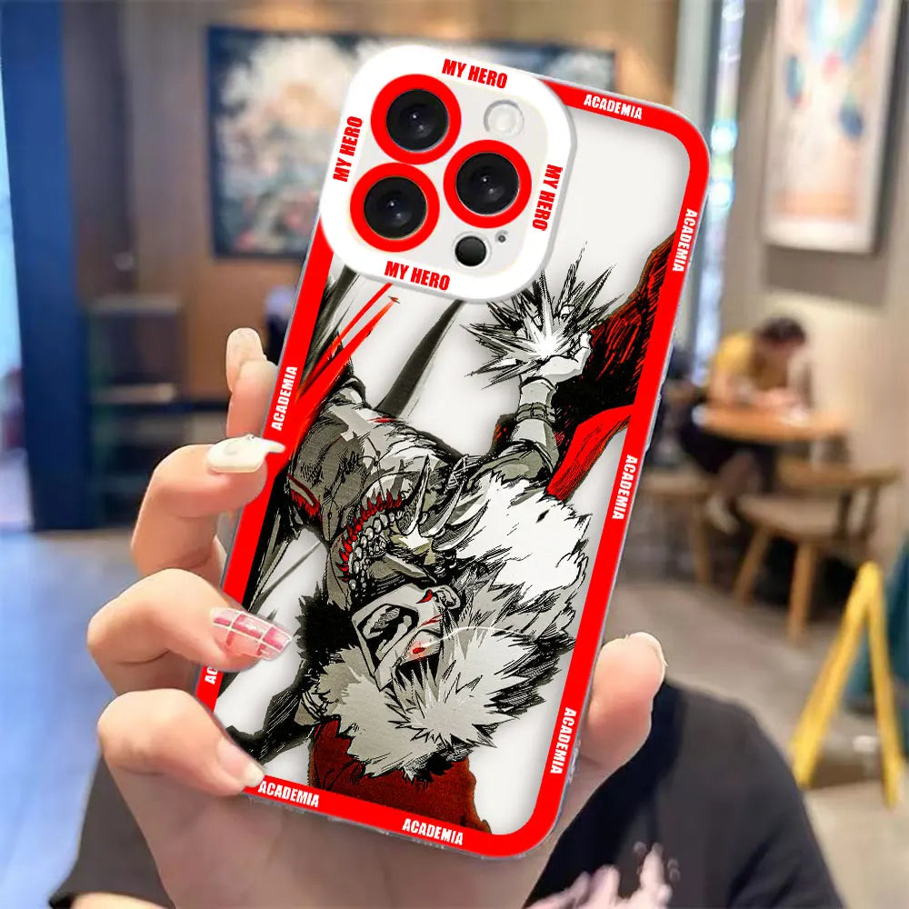 Clear Phone Case For Redmi Note 15 14 13 12 12S 11 11T 11S 10 9 10S 9S 8 Pro Max Plus Case Cover Midoriya Izuku My Hero Academia
