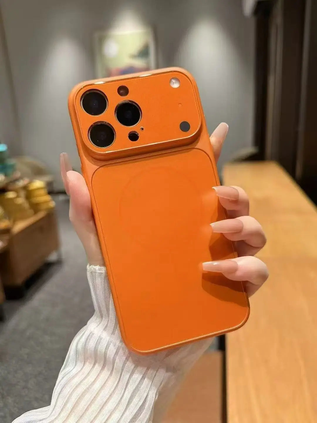 New Luxury frosted glass material shockproof magnetic protective cover for iPhone 17 Air 17 16 15 14 13 Pro Max phone case