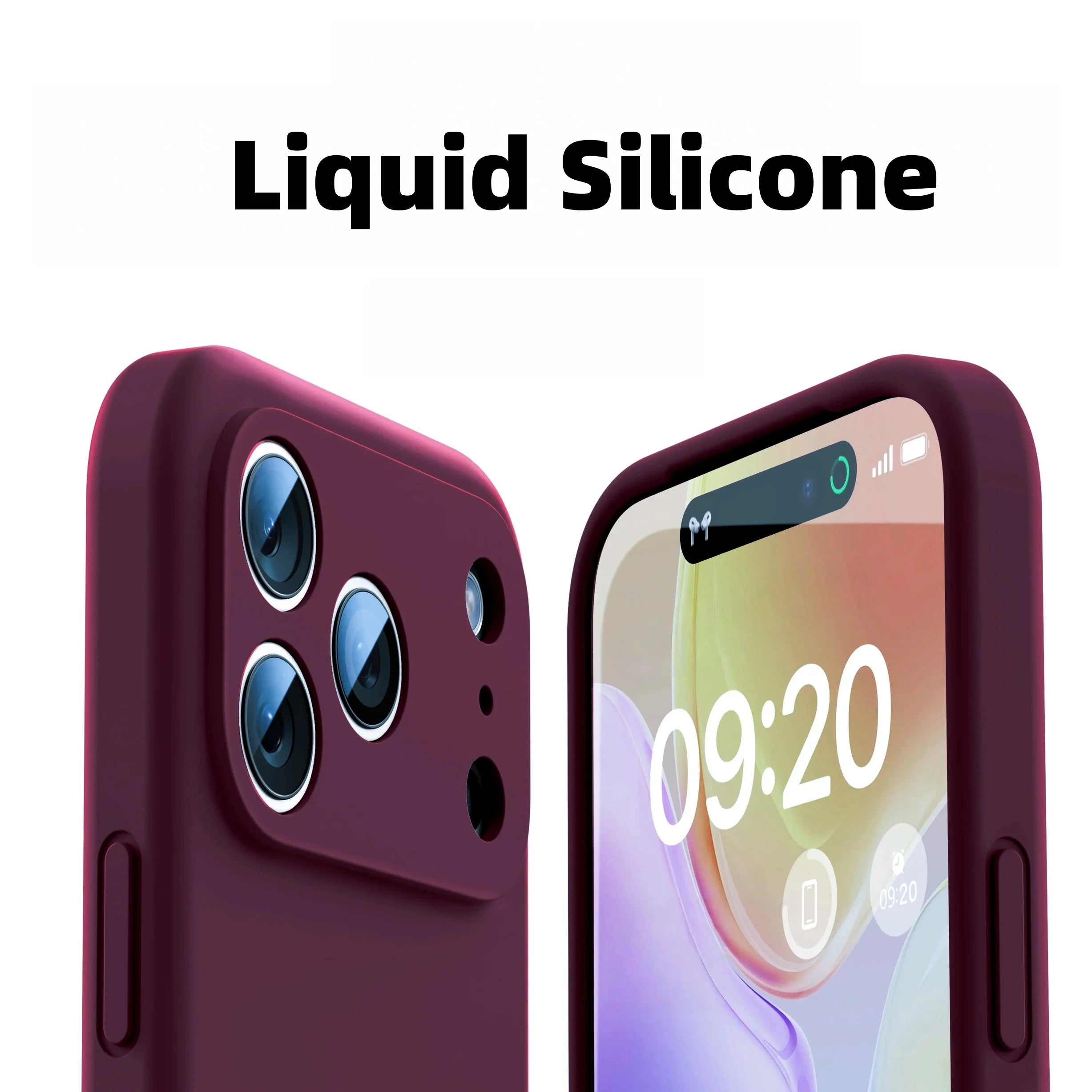 Fashion Solid Colour Shockproof Protective Liquid Silicone Phone Case For iphone 17 Pro Max/17 Pro/17/Air