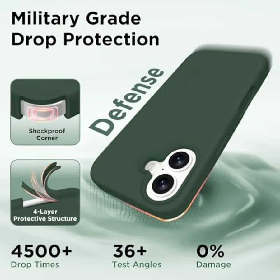 Magnetic for iPhone 17 Case, Compatible with MagSafe, Integrated Silicone Camera Control Cover, Liquid Silicone Shockproof Phon