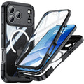360° Fully Protected Double-sided Transparent Magnetic Case For iPhone 17 Pro Max&Air For MagSafe Wireless Charging Back Cover