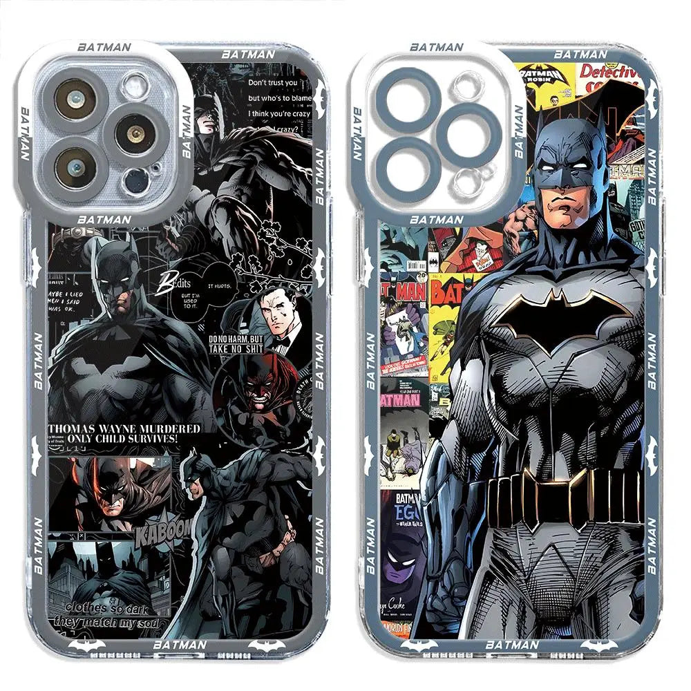 B-Batman Hero Cool Phone Case for Apple iPhone 15 Pro Max 13 14 Plus 12 Mini 11 Pro XR 8 SE 7 6S XS MAX Shockproof Armor Cover
